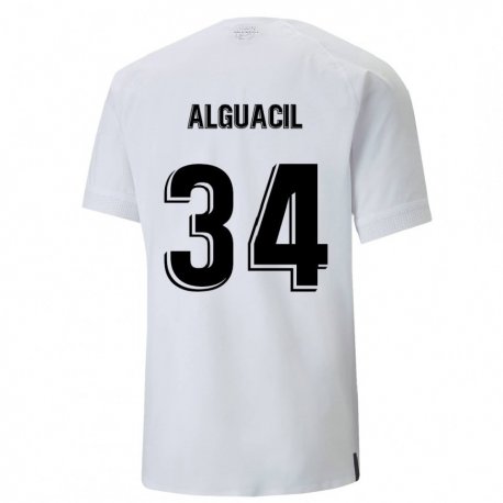 Kandiny Hombre Camiseta Ainhoa Alguacil #34 Blanco Cremoso 1ª Equipación 2022/23 La Camisa Chile