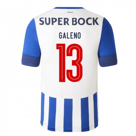 Kandiny Hombre Camiseta Galeno #13 Azul Real 1ª Equipación 2022/23 La Camisa Chile