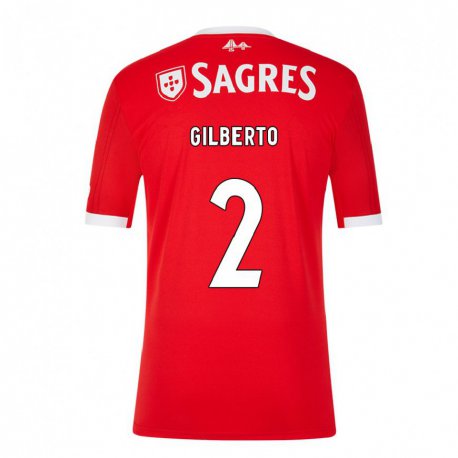 Kandiny Hombre Camiseta Gilberto #2 Rojo Neón 1ª Equipación 2022/23 La Camisa Chile