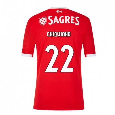 Kandiny Hombre Camiseta Chiquinho #22 Rojo Neón 1ª Equipación 2022/23 La Camisa Chile
