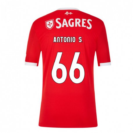 Kandiny Hombre Camiseta Antonio Silva #66 Rojo Neón 1ª Equipación 2022/23 La Camisa Chile