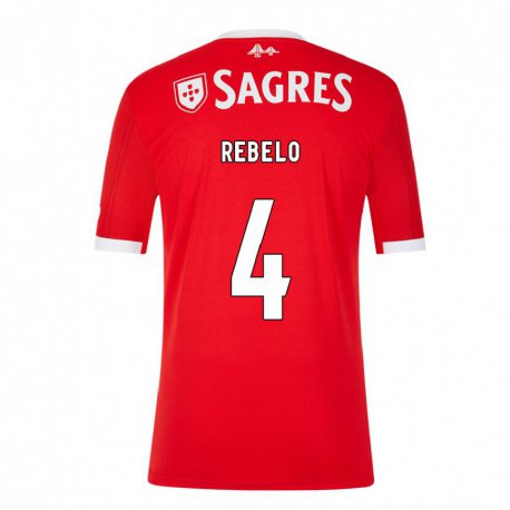 Kandiny Hombre Camiseta Silvia Rebelo #4 Rojo Neón 1ª Equipación 2022/23 La Camisa Chile