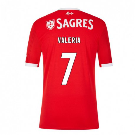 Kandiny Hombre Camiseta Valeria #7 Rojo Neón 1ª Equipación 2022/23 La Camisa Chile