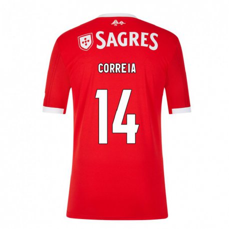Kandiny Hombre Camiseta Carolina Correia #14 Rojo Neón 1ª Equipación 2022/23 La Camisa Chile