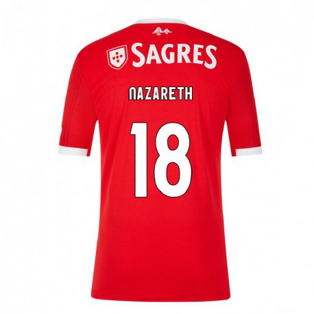 Kandiny Hombre Camiseta Kika Nazareth #18 Rojo Neón 1ª Equipación 2022/23 La Camisa Chile