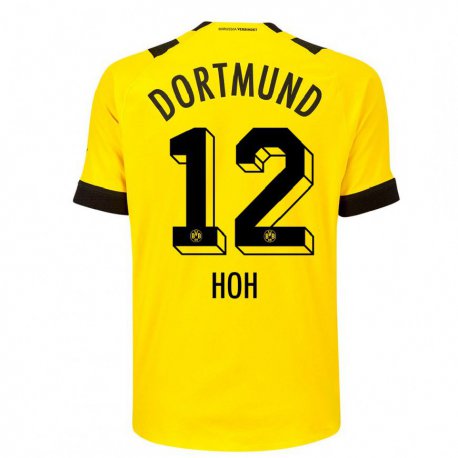 Kandiny Hombre Camiseta Hendrik Hoh #12 Amarillo 1ª Equipación 2022/23 La Camisa Chile