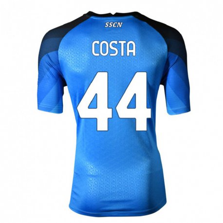 Kandiny Hombre Camiseta Filippo Costa #44 Azul Oscuro Gris 1ª Equipación 2022/23 La Camisa Chile