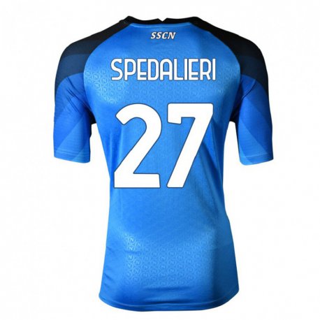 Kandiny Hombre Camiseta Johnatan Andrea Spedalieri #27 Azul Oscuro Gris 1ª Equipación 2022/23 La Camisa Chile