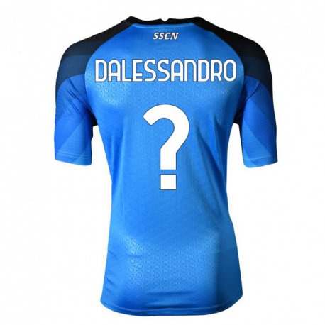 Kandiny Hombre Camiseta Nicola Dalessandro #0 Azul Oscuro Gris 1ª Equipación 2022/23 La Camisa Chile