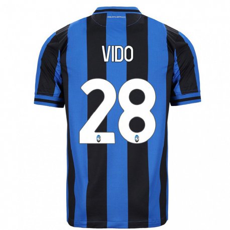Kandiny Hombre Camiseta Luca Vido #28 Azul Negro 1ª Equipación 2022/23 La Camisa Chile
