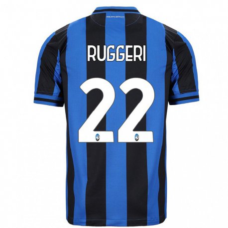 Kandiny Hombre Camiseta Matteo Ruggeri #22 Azul Negro 1ª Equipación 2022/23 La Camisa Chile