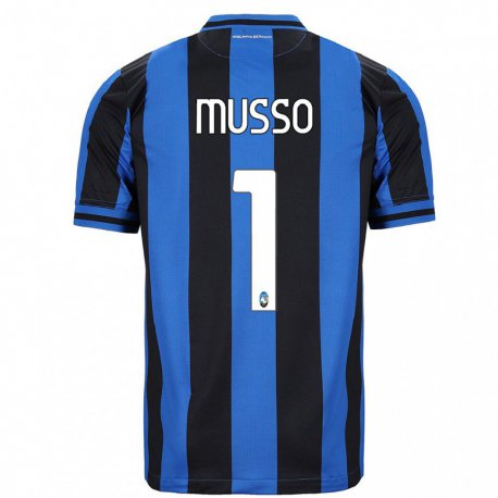 Kandiny Hombre Camiseta Juan Musso #1 Azul Negro 1ª Equipación 2022/23 La Camisa Chile