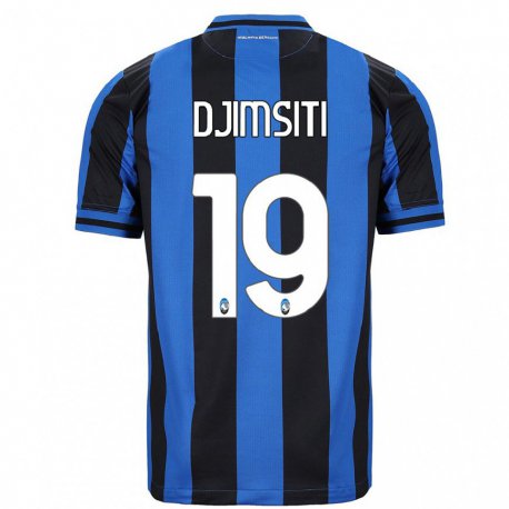 Kandiny Hombre Camiseta Berat Djimsiti #19 Azul Negro 1ª Equipación 2022/23 La Camisa Chile