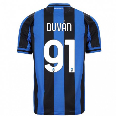 Kandiny Hombre Camiseta Duvan Zapata #91 Azul Negro 1ª Equipación 2022/23 La Camisa Chile