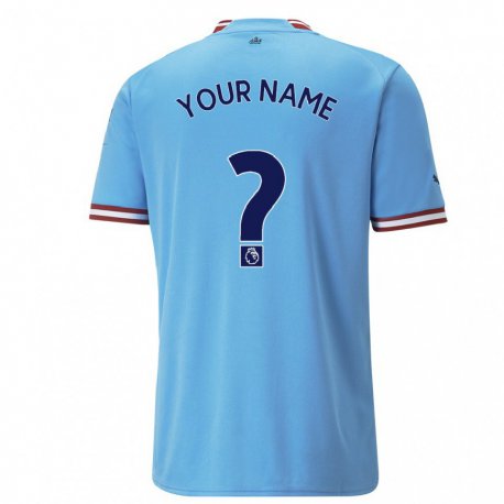 Kandiny Hombre Camiseta Su Nombre #0 Azul Rojo 1ª Equipación 2022/23 La Camisa Chile