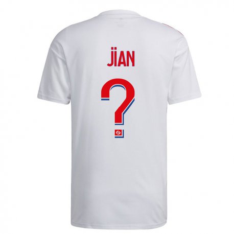 Kandiny Hombre Camiseta Tao Jian #0 Blanco Azul Rojo 1ª Equipación 2022/23 La Camisa Chile