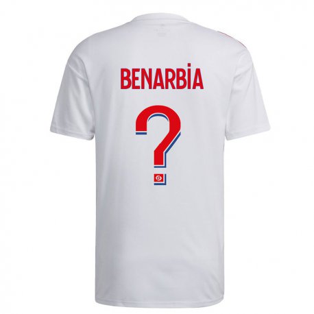 Kandiny Hombre Camiseta Fares Benarbia #0 Blanco Azul Rojo 1ª Equipación 2022/23 La Camisa Chile