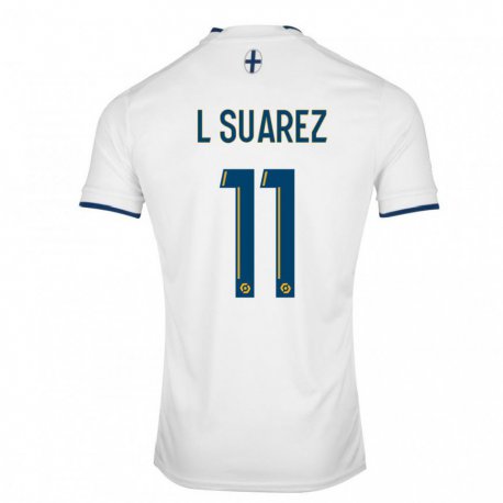 Kandiny Hombre Camiseta Luis Suarez #11 Zafiro Blanco 1ª Equipación 2022/23 La Camisa Chile