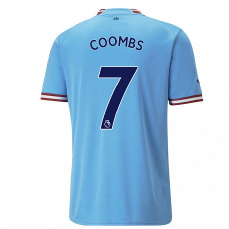Kandiny Hombre Camiseta Laura Coombs #7 Azul Rojo 1ª Equipación 2022/23 La Camisa Chile