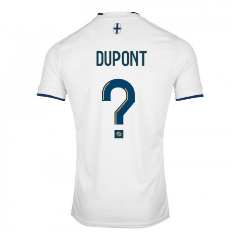 Kandiny Hombre Camiseta Hugo Dupont #0 Zafiro Blanco 1ª Equipación 2022/23 La Camisa Chile