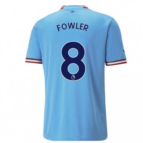 Kandiny Hombre Camiseta Mary Fowler #8 Azul Rojo 1ª Equipación 2022/23 La Camisa Chile