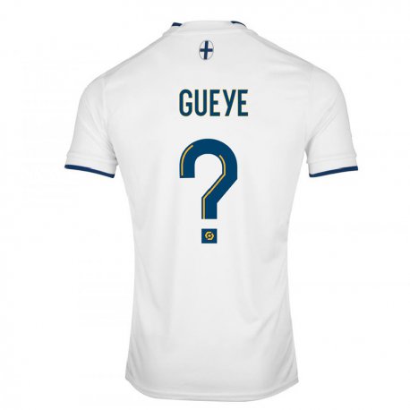 Kandiny Hombre Camiseta Daouda Gueye #0 Zafiro Blanco 1ª Equipación 2022/23 La Camisa Chile