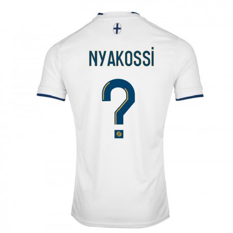 Kandiny Hombre Camiseta Roggerio Nyakossi #0 Zafiro Blanco 1ª Equipación 2022/23 La Camisa Chile
