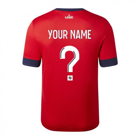 Kandiny Hombre Camiseta Su Nombre #0 Manzana De Caramelo Roja 1ª Equipación 2022/23 La Camisa Chile