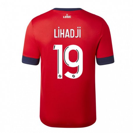 Kandiny Hombre Camiseta Isaac Lihadji #19 Manzana de Caramelo Roja 1ª Equipación 2022/23 La Camisa Chile