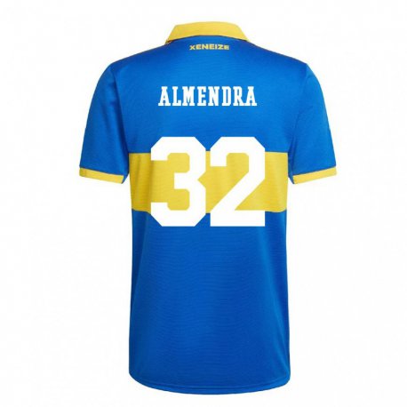 Kandiny Hombre Camiseta Agustin Almendra #32 Amarillo Olímpico 1ª Equipación 2022/23 La Camisa Chile