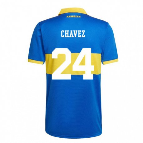 Kandiny Hombre Camiseta Gabriela Chavez #24 Amarillo Olímpico 1ª Equipación 2022/23 La Camisa Chile
