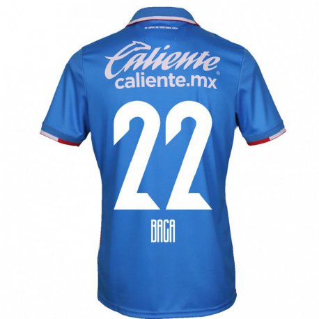 Kandiny Hombre Camiseta Rafael Baca #22 Azure Azul 1ª Equipación 2022/23 La Camisa Chile