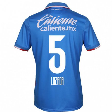 Kandiny Hombre Camiseta Ana Lozada #5 Azure Azul 1ª Equipación 2022/23 La Camisa Chile