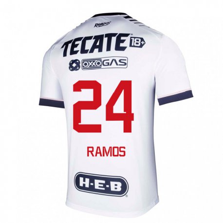 Kandiny Hombre Camiseta Cesar Ramos #24 Espacio En Blanco 1ª Equipación 2022/23 La Camisa Chile