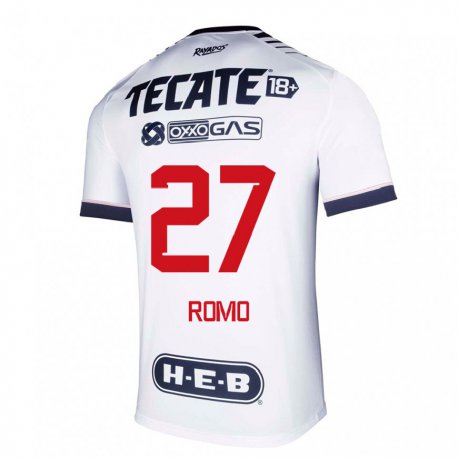 Kandiny Hombre Camiseta Luis Romo #27 Espacio En Blanco 1ª Equipación 2022/23 La Camisa Chile