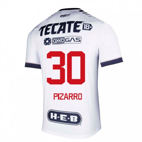Kandiny Hombre Camiseta Rodolfo Pizarro #30 Espacio En Blanco 1ª Equipación 2022/23 La Camisa Chile