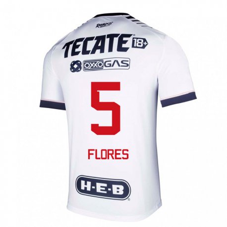 Kandiny Hombre Camiseta Monica Flores #5 Espacio En Blanco 1ª Equipación 2022/23 La Camisa Chile