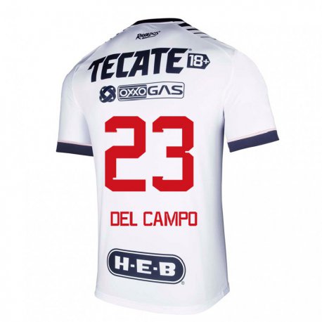 Kandiny Hombre Camiseta Valeria Del Campo #23 Espacio En Blanco 1ª Equipación 2022/23 La Camisa Chile