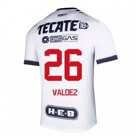 Kandiny Hombre Camiseta Valeria Valdez #26 Espacio En Blanco 1ª Equipación 2022/23 La Camisa Chile