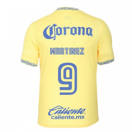Kandiny Hombre Camiseta Roger Martinez #9 Limon Amarillo 1ª Equipación 2022/23 La Camisa Chile
