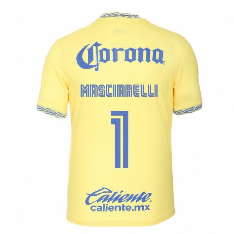 Kandiny Hombre Camiseta Renata Masciarelli #1 Limon Amarillo 1ª Equipación 2022/23 La Camisa Chile