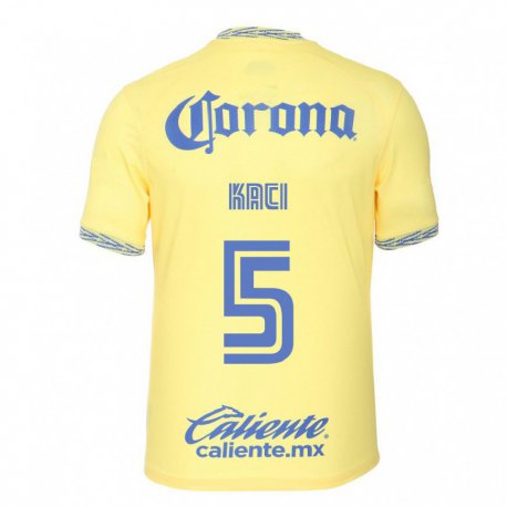Kandiny Hombre Camiseta Aurelie Kaci #5 Limon Amarillo 1ª Equipación 2022/23 La Camisa Chile