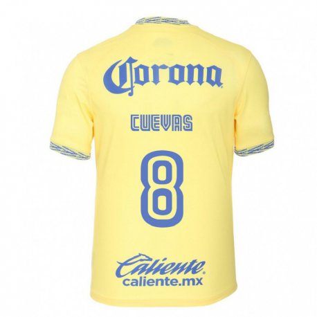 Kandiny Hombre Camiseta Casandra Cuevas #8 Limon Amarillo 1ª Equipación 2022/23 La Camisa Chile
