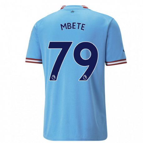 Kandiny Hombre Camiseta Luke Mbete #79 Azul Rojo 1ª Equipación 2022/23 La Camisa Chile