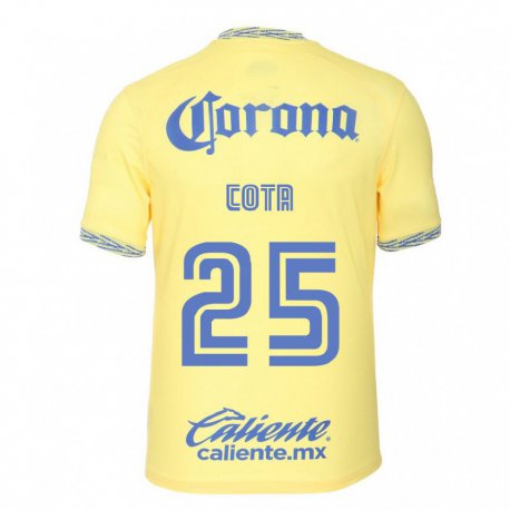 Kandiny Hombre Camiseta Renatta Cota #25 Limon Amarillo 1ª Equipación 2022/23 La Camisa Chile