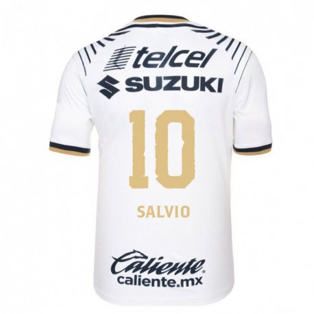 Kandiny Hombre Camiseta Eduardo Salvio #10 Mezclilla Blanca 1ª Equipación 2022/23 La Camisa Chile