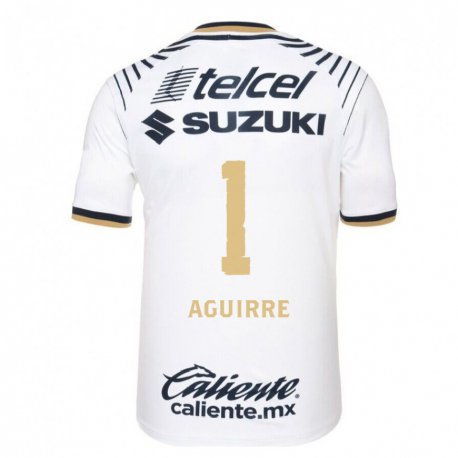 Kandiny Hombre Camiseta Miriam Aguirre #1 Mezclilla Blanca 1ª Equipación 2022/23 La Camisa Chile
