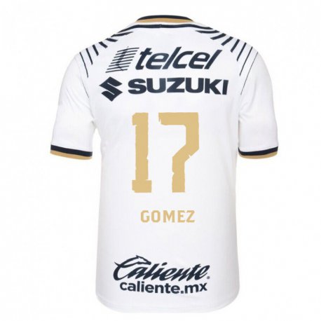 Kandiny Hombre Camiseta Diana Gomez #17 Mezclilla Blanca 1ª Equipación 2022/23 La Camisa Chile