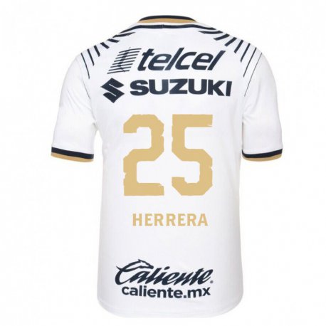 Kandiny Hombre Camiseta Laura Herrera #25 Mezclilla Blanca 1ª Equipación 2022/23 La Camisa Chile