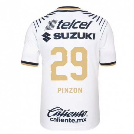 Kandiny Hombre Camiseta Liceth Pinzon #29 Mezclilla Blanca 1ª Equipación 2022/23 La Camisa Chile